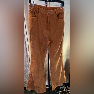 SHEIN Rust Corduroy Trousers
